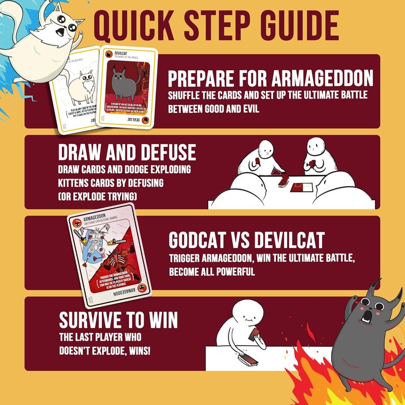 Exploding Kittens Good vs. Evil 2-5 Players - Ages 7+ - Inspired by Netflix Show - Party & Family Card Game for Kids & Adults - Image 4